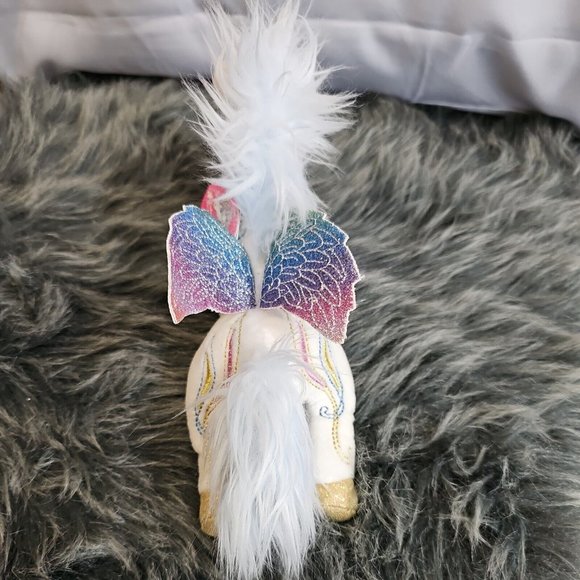 EINHORN PARADIES SKY Unicorn Plush Die Spiegelburg blue cotton candy hair rare - Picture 4 of 8